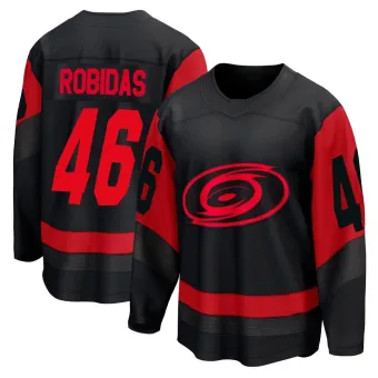 Men's Justin Robidas Carolina Hurricanes 2023 Stadium Series Jersey - Black Breakaway