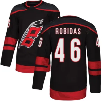 Men's Justin Robidas Carolina Hurricanes Alternate Jersey - Black Authentic