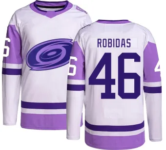 Men's Justin Robidas Carolina Hurricanes Hockey Fights Cancer Jersey - Authentic