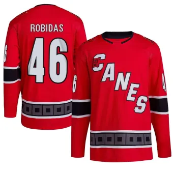 Men's Justin Robidas Carolina Hurricanes Reverse Retro 2.0 Jersey - Red Authentic