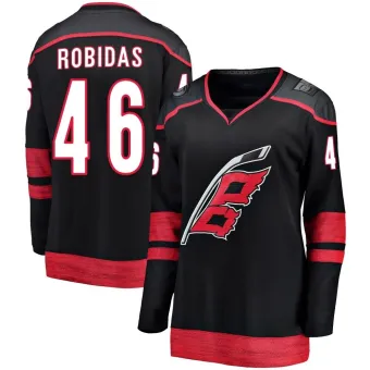 Women's Justin Robidas Carolina Hurricanes Alternate Jersey - Black Breakaway