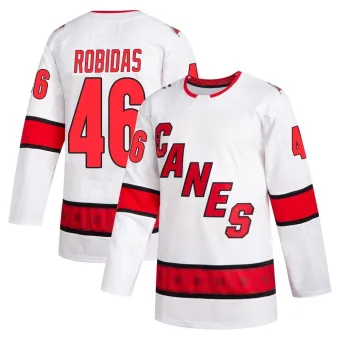 Youth Justin Robidas Carolina Hurricanes 2020/21 Away Jersey - White Authentic